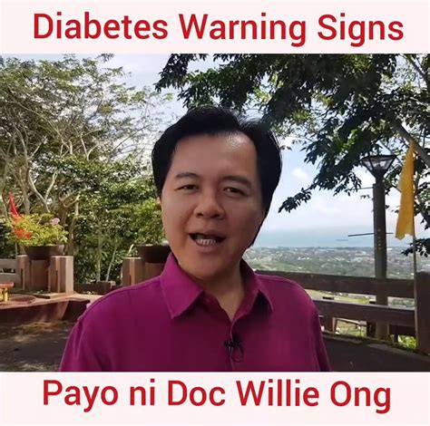 doc willie ong products|Diabetes Warning Signs, Live sa Bicol .